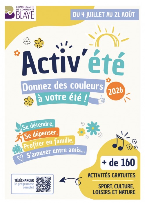 ACTIV’ETE 2026 – Rando pédestre du Blayais ANNULEE illustration : ACTIV’ETE 2026 – Rando pédestre du Blayais ANNULEE